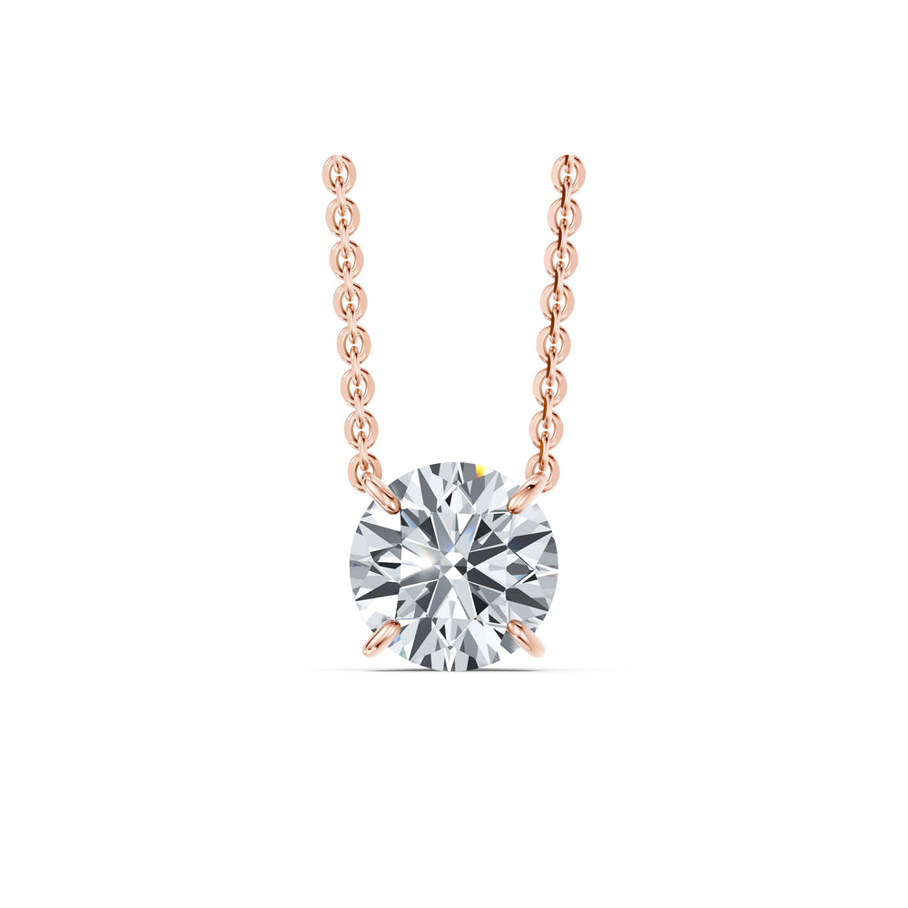 Claire Lab Diamond Round Brilliant Solitaire Pendant image 11