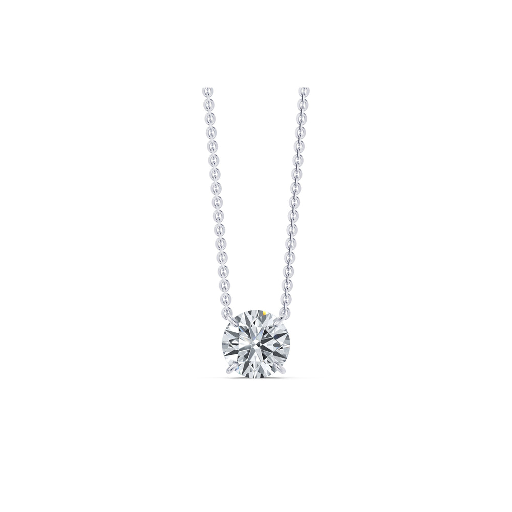 Claire Lab Diamond Round Brilliant Solitaire Pendant image 17
