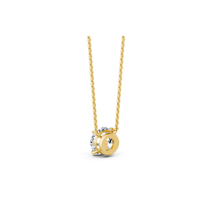Claire Lab Diamond Round Brilliant Solitaire Pendant image 9