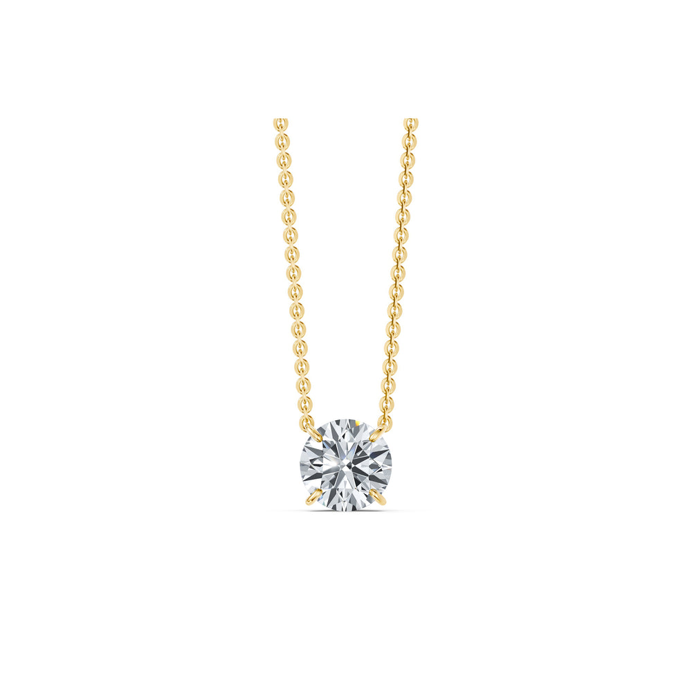 Claire Lab Diamond Round Brilliant Solitaire Pendant image 7