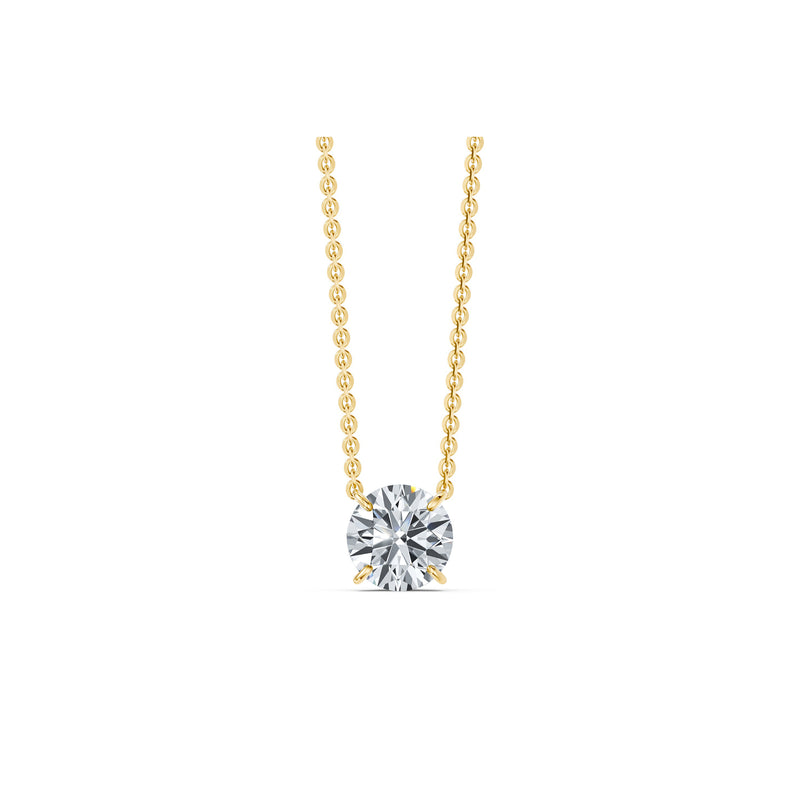 Claire Lab Diamond Round Brilliant Solitaire Pendant image 7