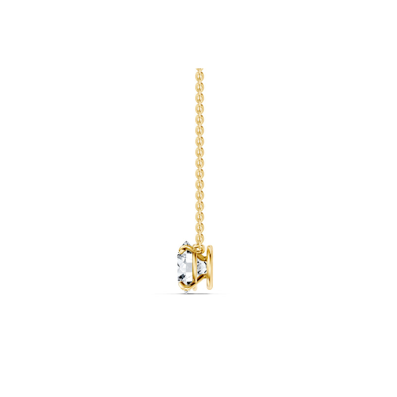 Claire Lab Diamond Round Brilliant Solitaire Pendant image 8