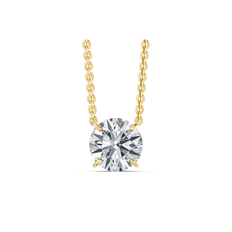 Claire Lab Diamond Round Brilliant Solitaire Pendant image 6
