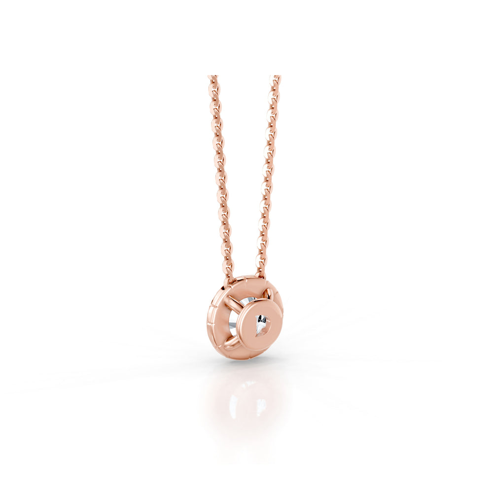 Soho Bezel Essential Lab Diamond Round Brilliant Necklace image 12