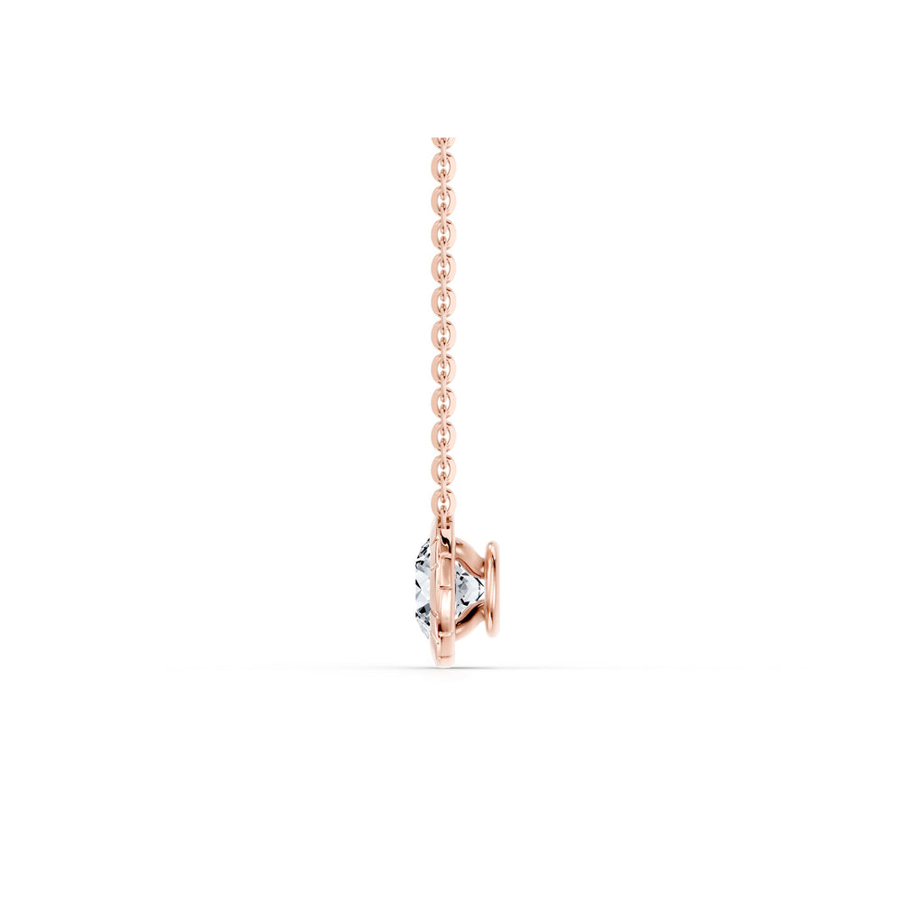 Soho Bezel Essential Lab Diamond Round Brilliant Necklace image 11