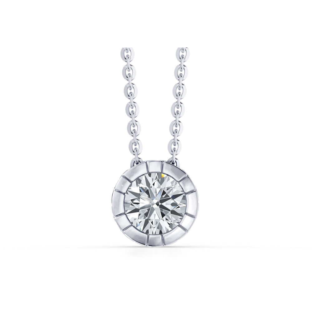 Soho Bezel Essential Lab Diamond Round Brilliant Necklace image 2