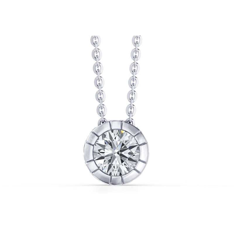 Soho Bezel Essential Lab Diamond Round Brilliant Necklace image 2