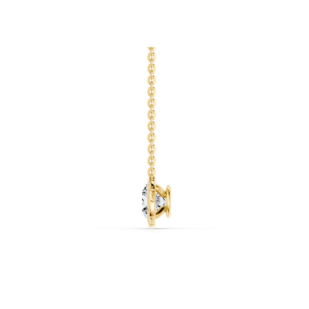 Soho Bezel Essential Lab Diamond Round Brilliant Necklace image 7