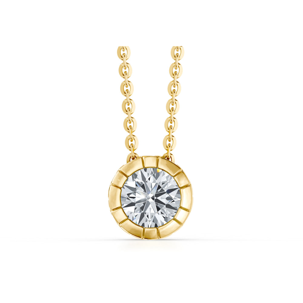 Soho Bezel Essential Lab Diamond Round Brilliant Necklace image 6