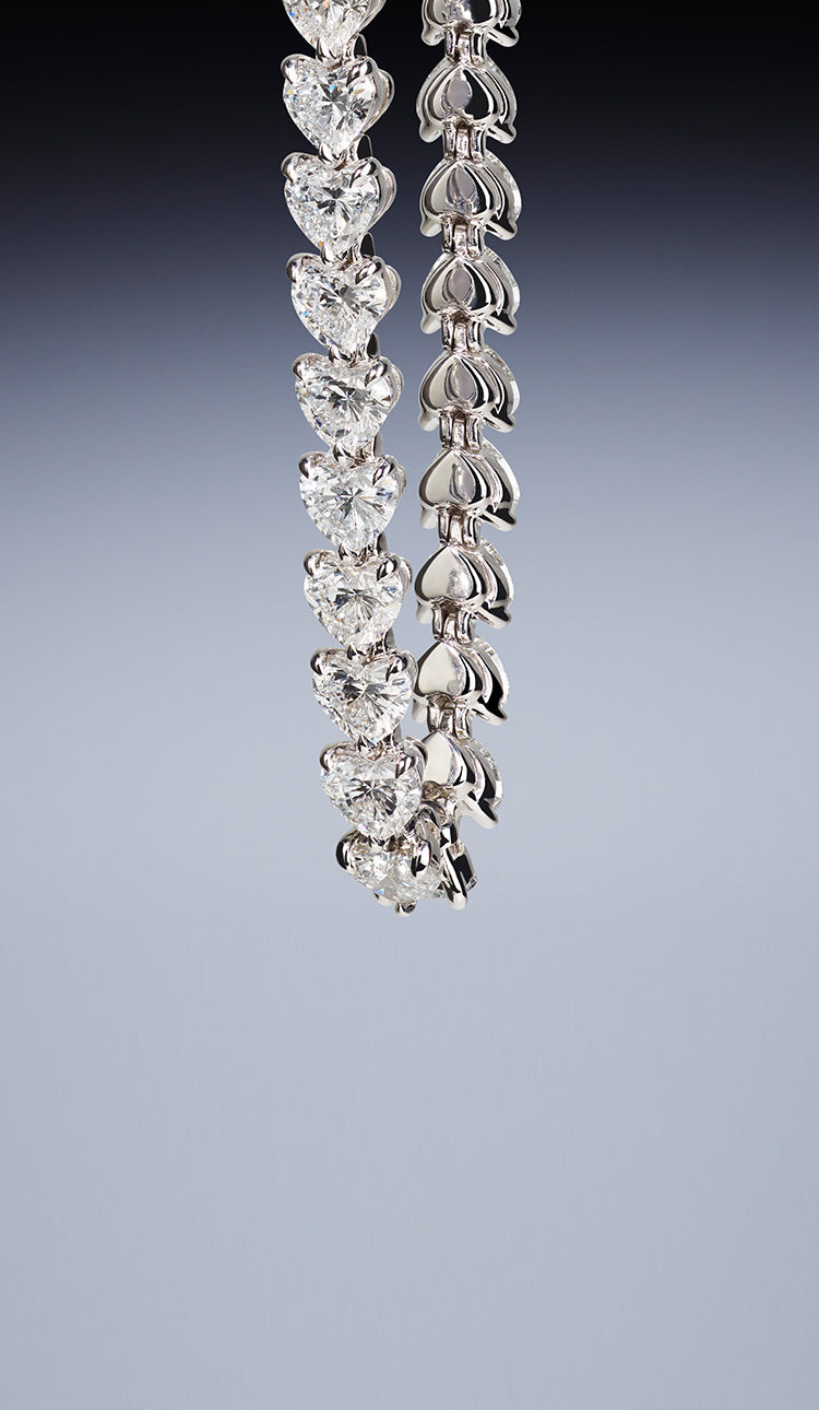 Eve diamond jewelry collection shown in Jean Dousset desktop banner