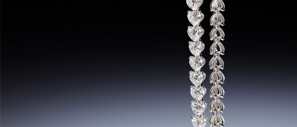 Eve diamond jewelry collection shown in Jean Dousset desktop banner