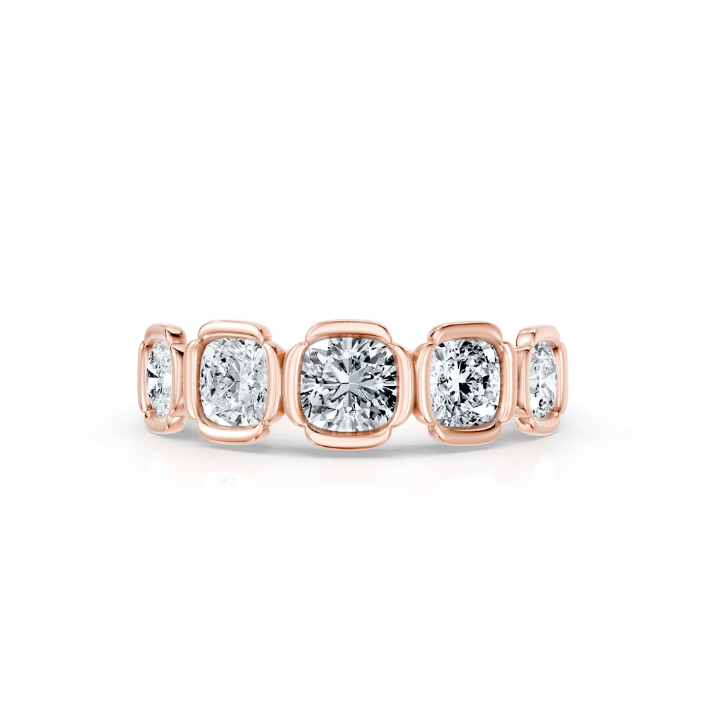 Dorée 5-Stone Lab Diamond Cushion Band image 14