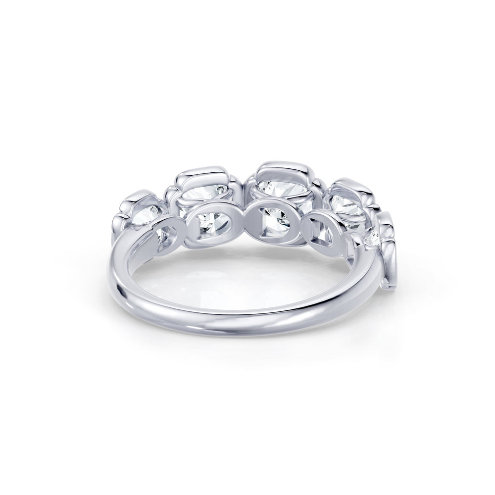 Dorée 5-Stone Lab Diamond Cushion Band image 22