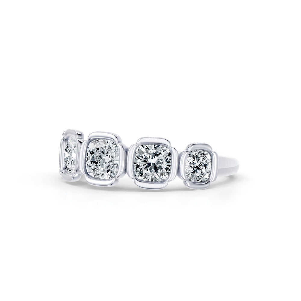 Dorée 5-Stone Lab Diamond Cushion Band image 3