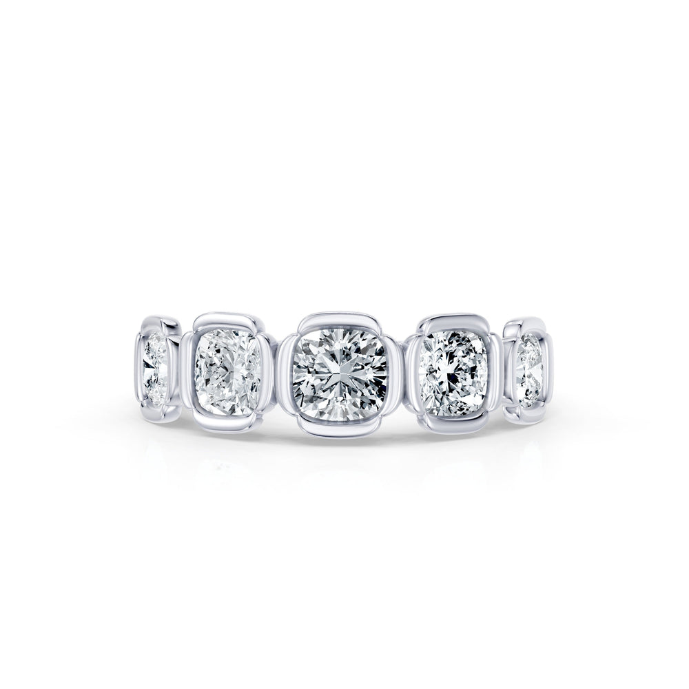 Dorée 5-Stone Lab Diamond Cushion Band image 2