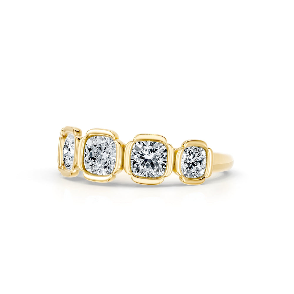 Dorée 5-Stone Lab Diamond Cushion Band image 9