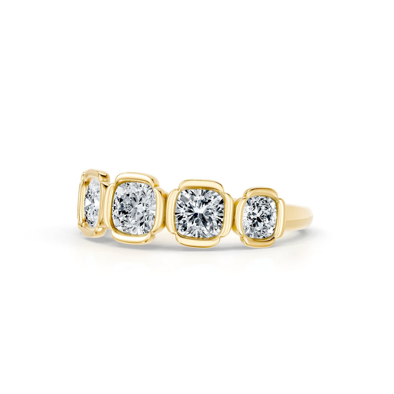 Dorée 5-Stone Lab Diamond Cushion Band image 9