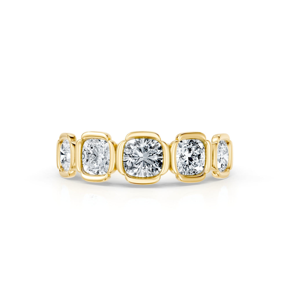 Dorée 5-Stone Lab Diamond Cushion Band image 8