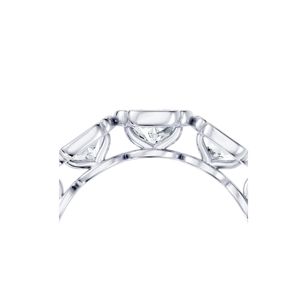 Dorée 5-Stone Lab Diamond Cushion Band image 24