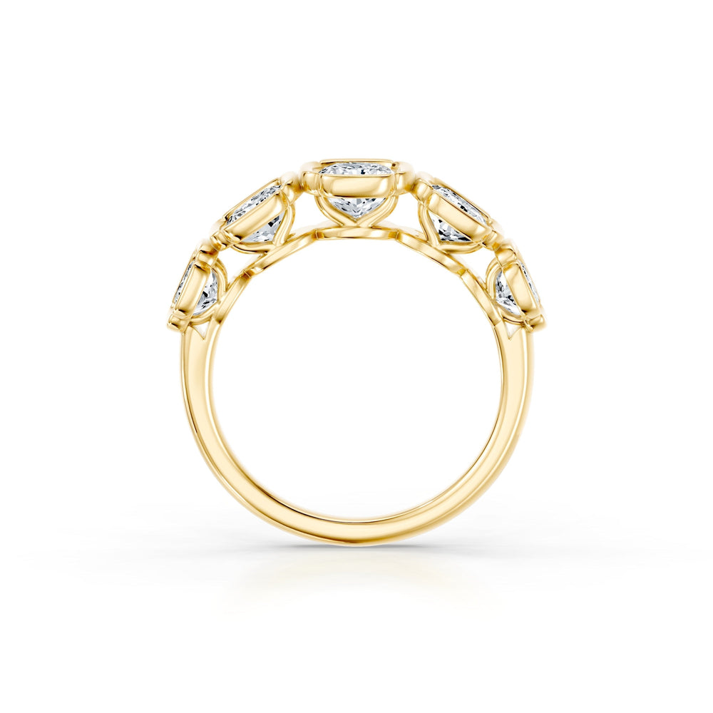 Dorée 5-Stone Lab Diamond Cushion Band image 11