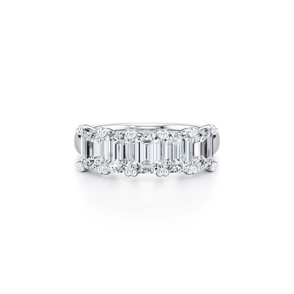 Elle 5-Stone Emerald Lab Diamond Band image 2