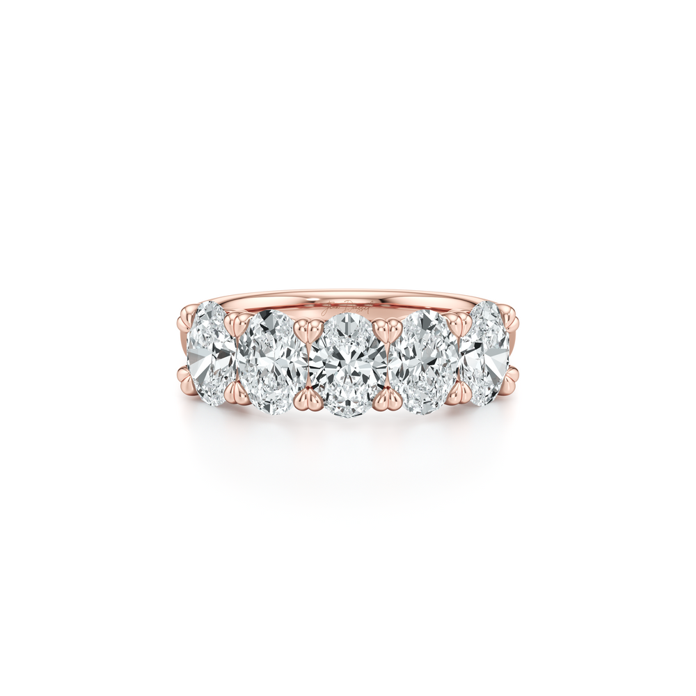 Elle 5-Stone Oval Lab Diamond Band image 6