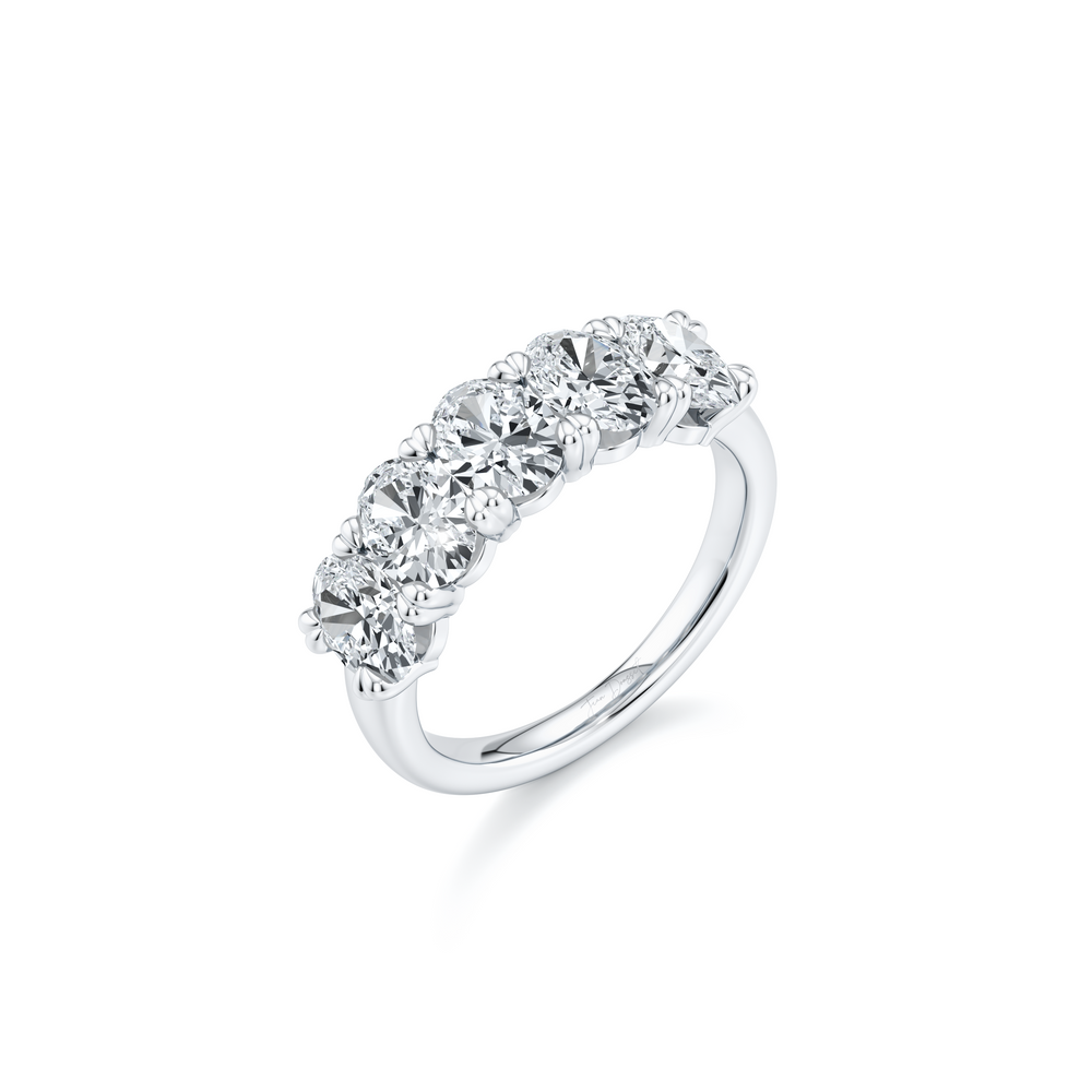 Elle 5-Stone Oval Lab Diamond Band image 7