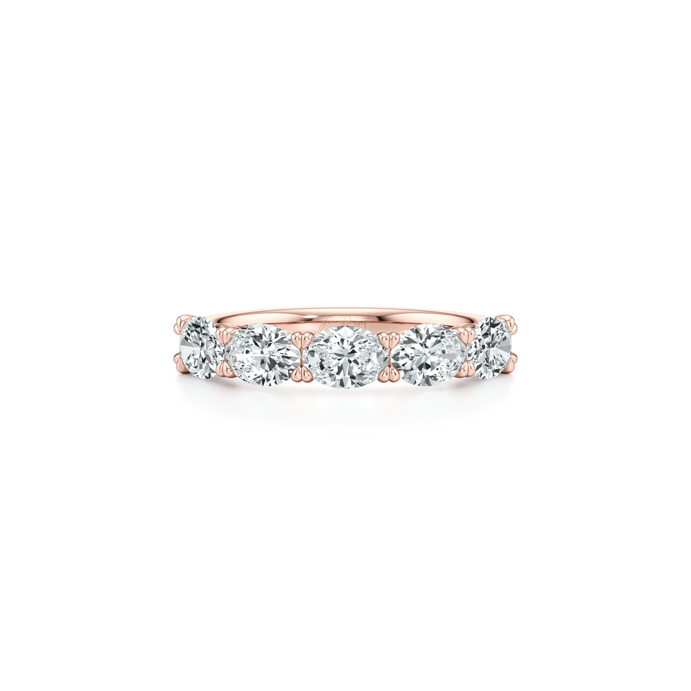 Elle 5-Stone East-West Oval Lab Diamond Band image 6