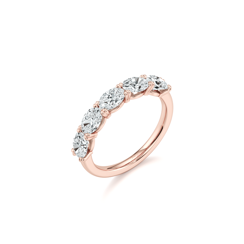 Elle 5-Stone East-West Oval Lab Diamond Band image 5