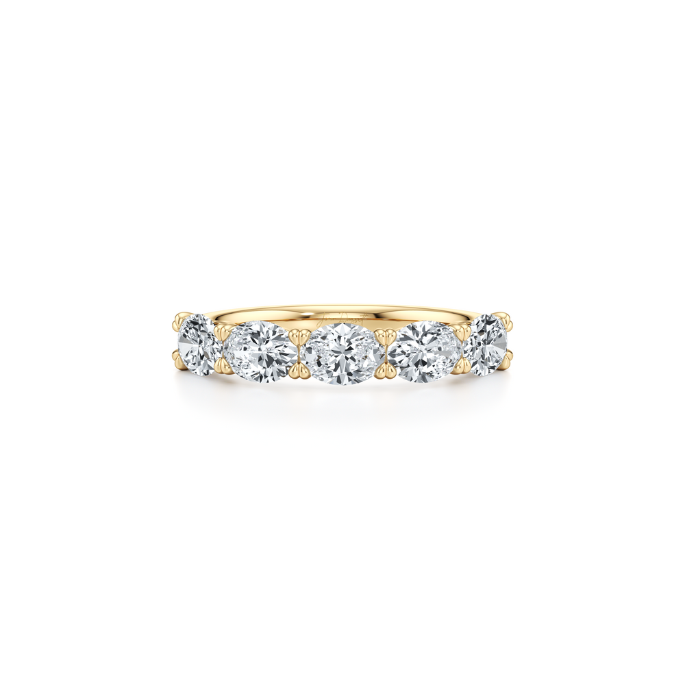 Elle 5-Stone East-West Oval Lab Diamond Band image 4