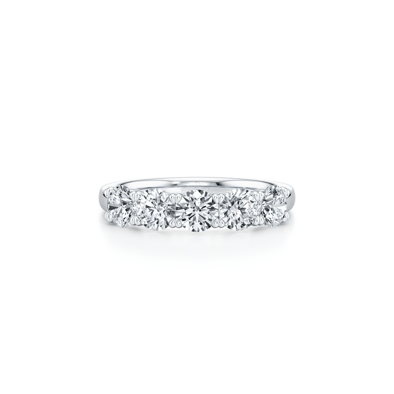 Elle 5-Stone Round Brilliant Lab Diamond Band image 2