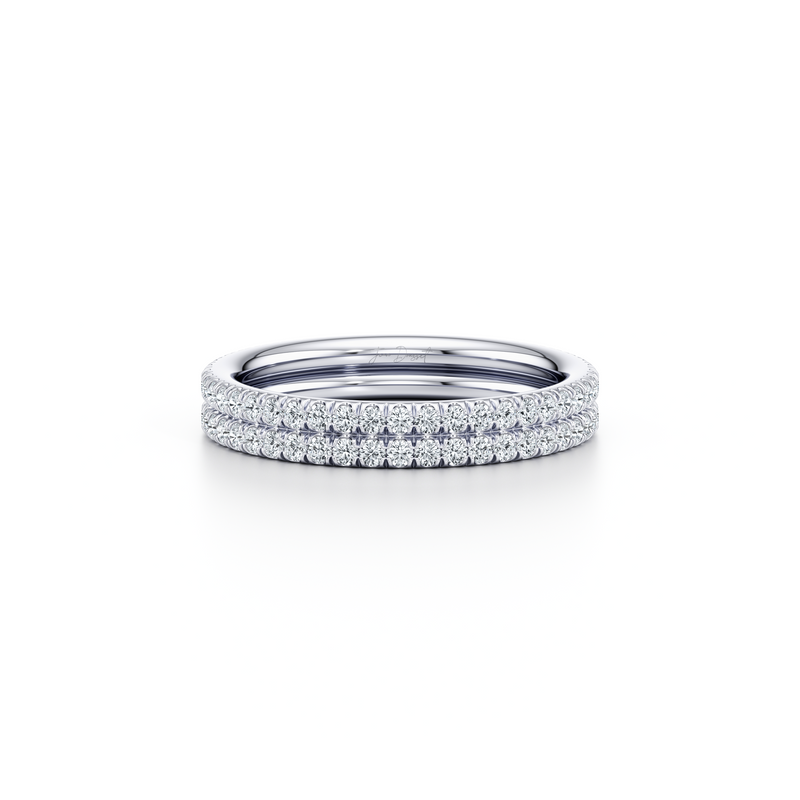 Elle Dual Pavé Lab Diamond Band image 2