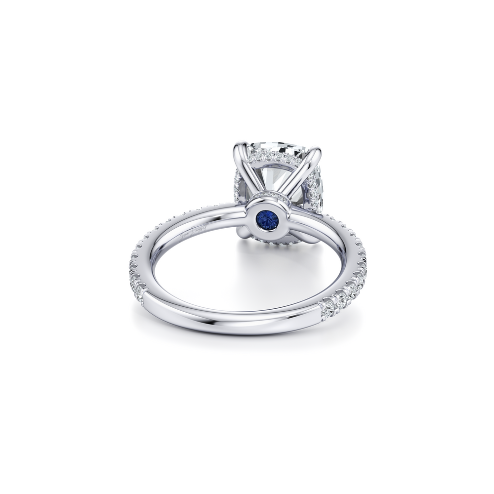 Audrey Cushion Solitaire Lab Diamond Engagement Ring image 3