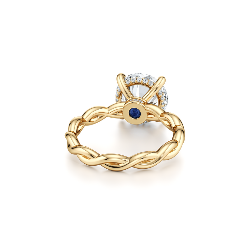 Ivy Round Solitaire Lab Diamond Engagement Ring image 3