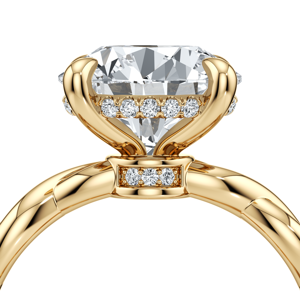 Ivy Round Solitaire Lab Diamond Engagement Ring image 5