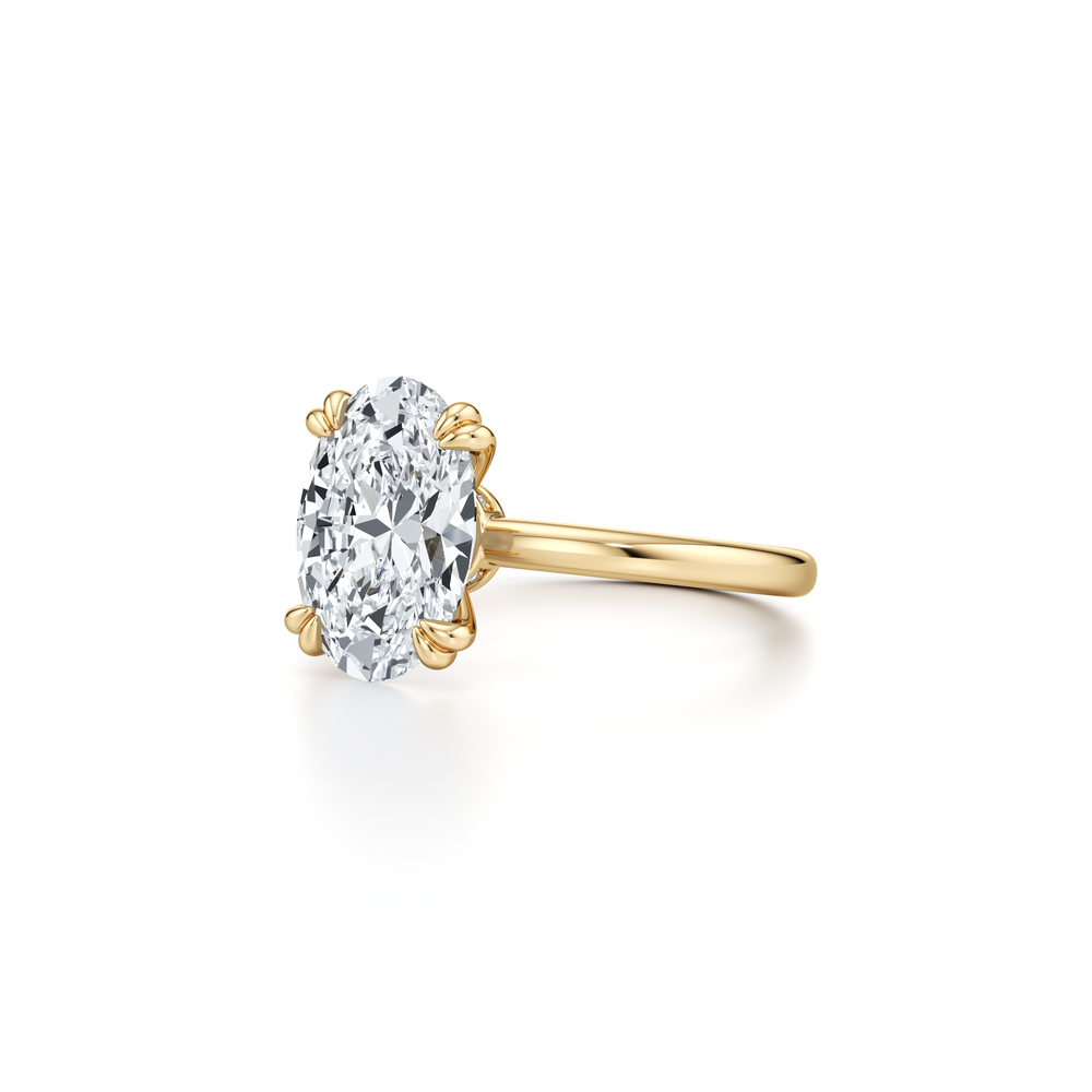 Audrey JD Signature Oval Cut Lab Diamond Engagement Ring image 2