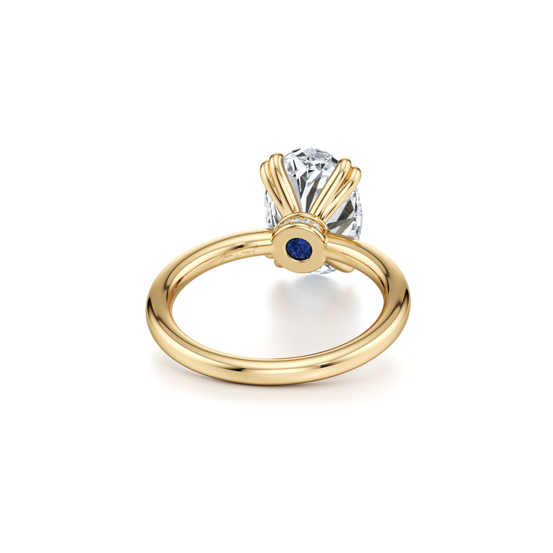 Audrey JD Signature Oval Cut Lab Diamond Engagement Ring image 3
