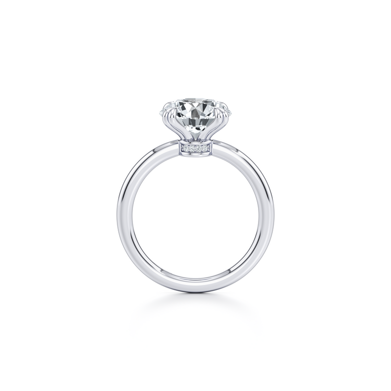 Audrey JD Signature Double Prong Round Lab Diamond Engagement Ring image 4