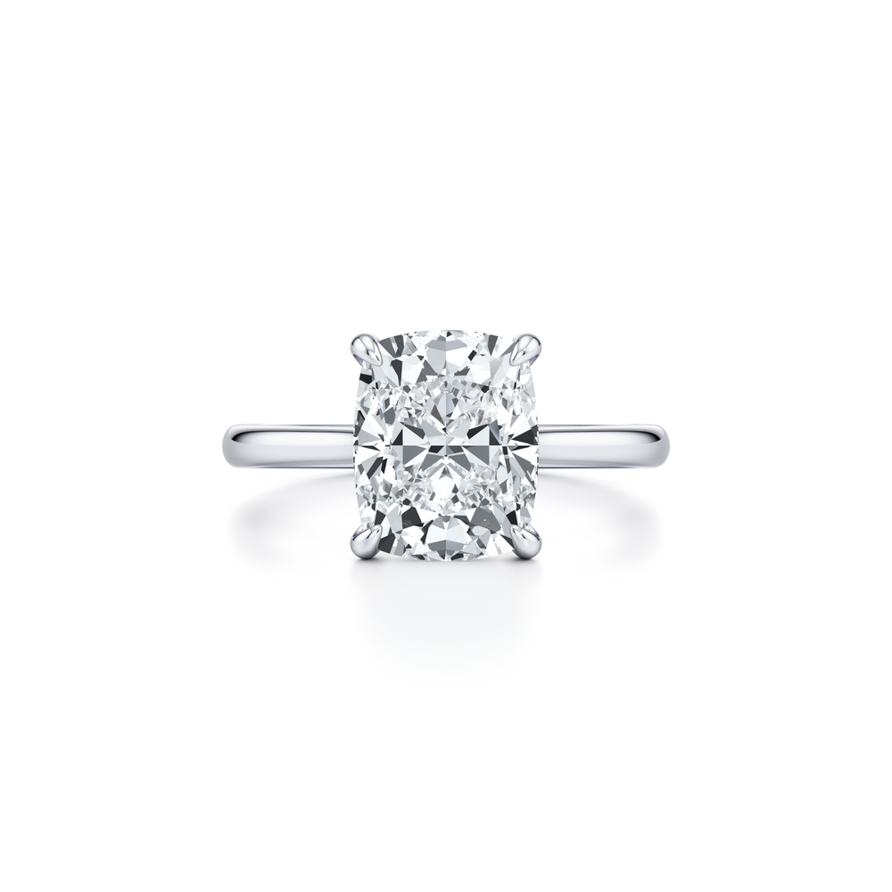 Chelsea Cushion Solitaire Lab Diamond Engagement Ring image 1