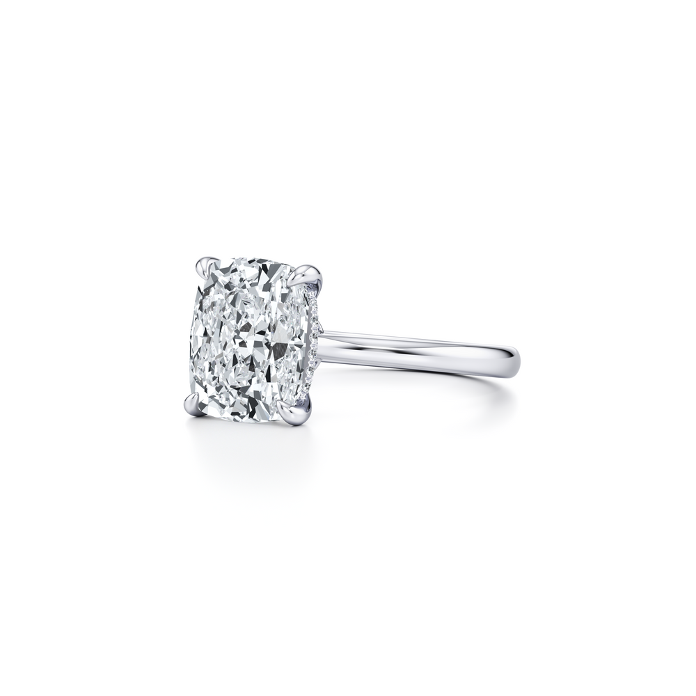 Chelsea Cushion Solitaire Lab Diamond Engagement Ring image 2
