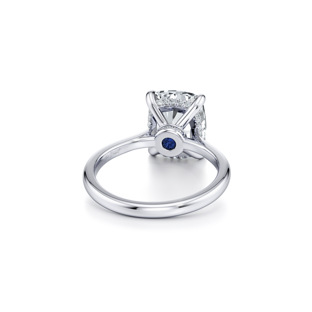 Chelsea Cushion Solitaire Lab Diamond Engagement Ring image 3