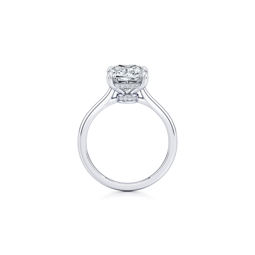 Chelsea Cushion Solitaire Lab Diamond Engagement Ring image 4