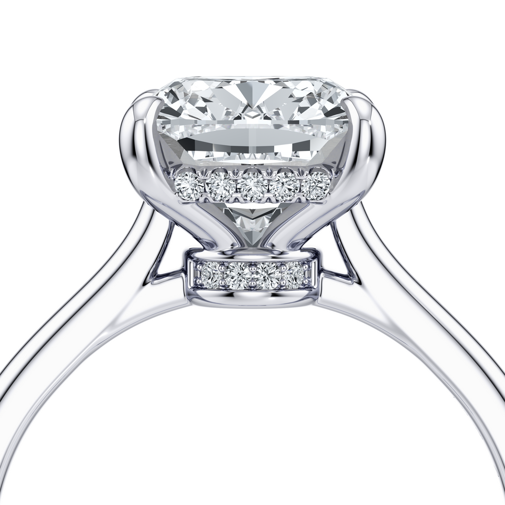 Chelsea Cushion Solitaire Lab Diamond Engagement Ring image 5