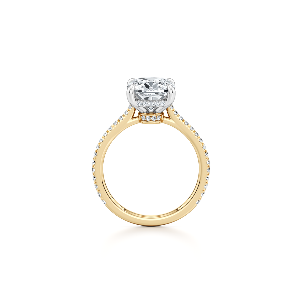 Chelsea Cushion Cut Solitaire Lab Diamond Engagement Ring image 4