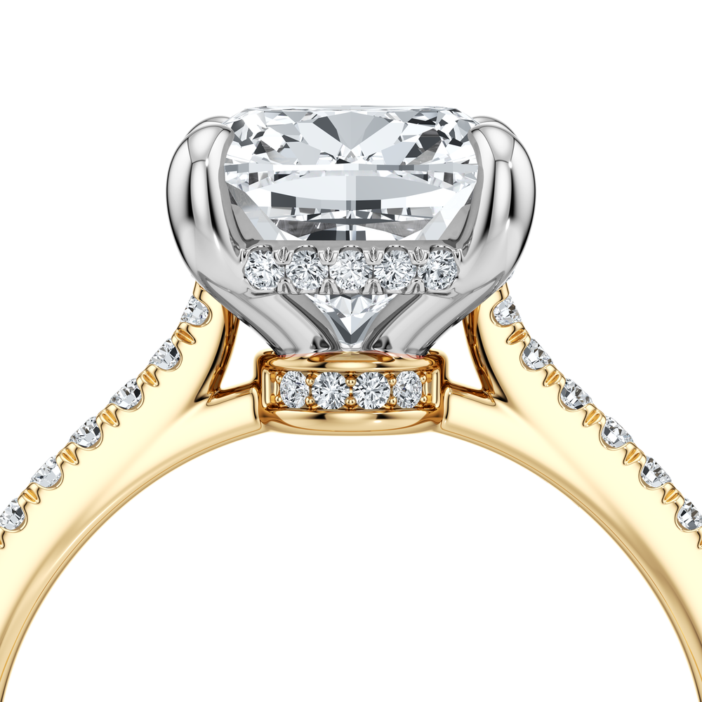 Chelsea Cushion Cut Solitaire Lab Diamond Engagement Ring image 5
