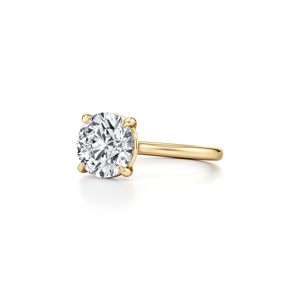 Chelsea Essential Round Solitaire Lab Diamond Engagement Ring image 2