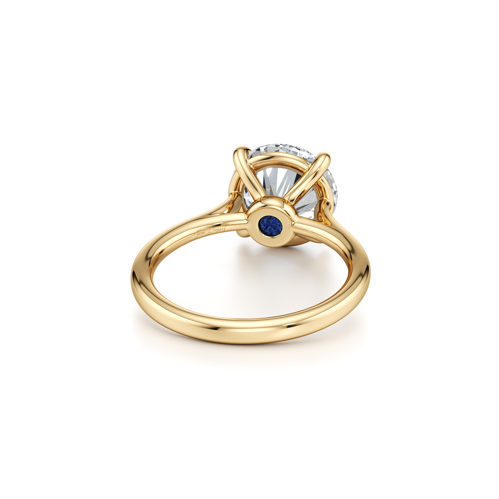 Chelsea Essential Round Solitaire Lab Diamond Engagement Ring image 3