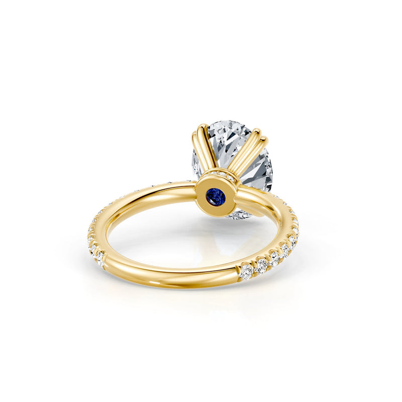 Audrey JD Signature Oval Cut Lab Diamond Engagement Ring image 3
