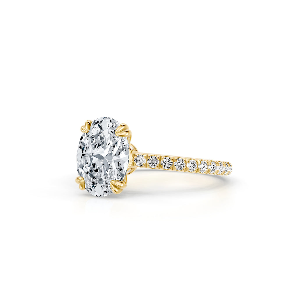 Audrey JD Signature Oval Cut Lab Diamond Engagement Ring image 2