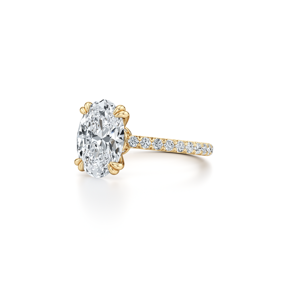 Audrey JD Signature Oval Cut Lab Diamond Engagement Ring image 2